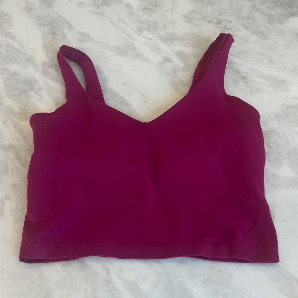 Magenta Lululemon Crop Top